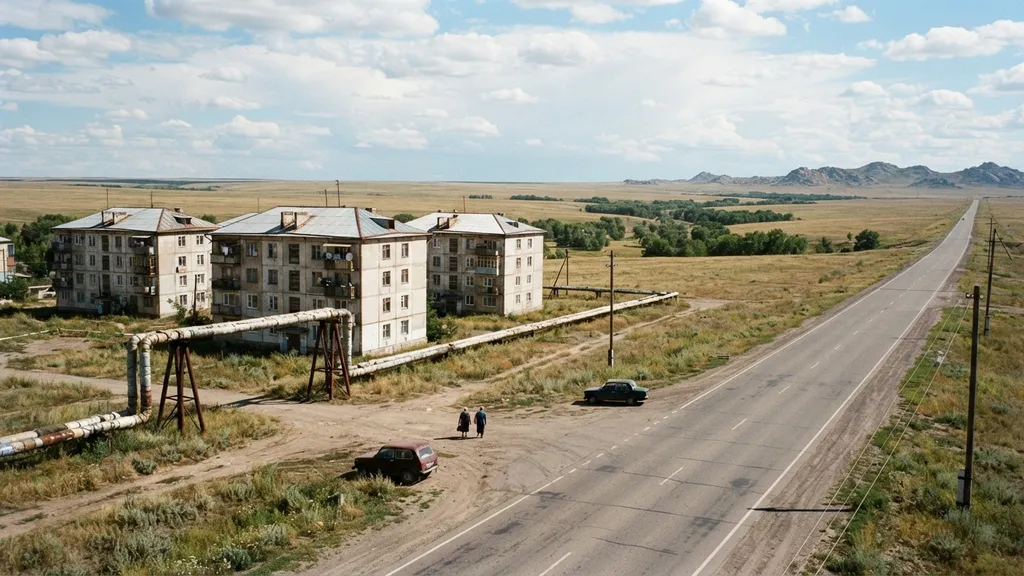 The AI-generated scene for 2026-07-25, depicting Kokshetau, Kazakhstan.