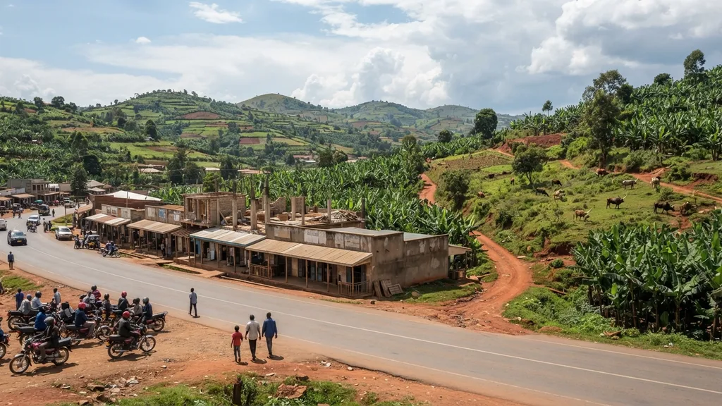 The AI-generated scene for 2026-08-21, depicting Mbarara, Uganda.